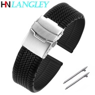 Ruer Watch Strap 20Mm 22Mm 24Mm Quick Release For Watch Gt2/Gt3 Band Soft Men Sport Silicone Bracelet For Fossil Watch