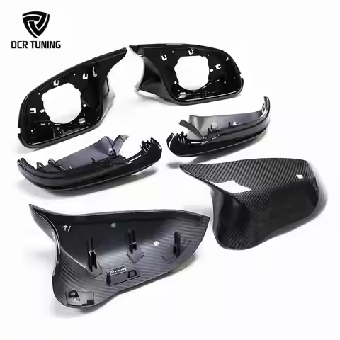 M Look F80 M3 Style Dry Carbon Auto Side Mirror Cover Six-piec Set Replacement for BMW Series 1 2 3