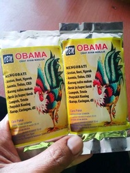 1 SACHET OBM OBAMA OBAT AYAM MANJUR Obat Snot CRD ,Aratan ,Korep ,Lumpuh ,Brak Kapur Hijau Darah ,Te