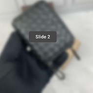 LEATHER CARD HOLDER CARD WALLET ZIPPER MIROR BV 6876