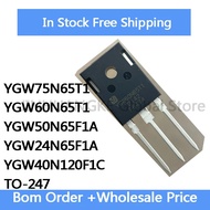 5Pcs YGW75N65T1 YGW60N65T1 YGW50N65F1A YGW24N65F1A YGW40N120F1C TO-247 Chip In Stock Wholesale