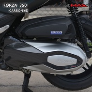 ฝาครอบสายพาน Forza 350 ปี 2020-25 JMAX ตรงรุ่น ลายฟิล์มคาร์บอน 6D