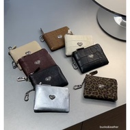 Tintin Korea Genuine Korean bucks & leather Metal Small Heart Coin Purse Card Holder B76 69