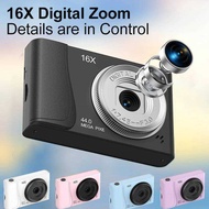 4K Digital Camera CCD 44 Million Pixels Video Camcorder 16x Zoom Compact Cameras Auto Focus for Kids