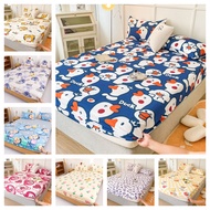 1pc Fitted Bed Sheet Bedsheet Set Single/Super Single/Queen/King size Bed Cover Bedding Pillow case