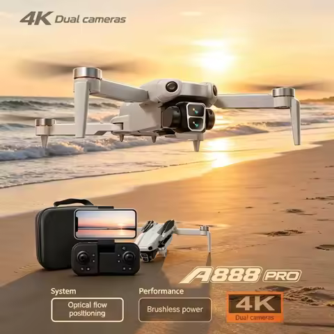 Original A888 Foldable GPS Drone 8K Dual Camera 5G WIFI FPV Screen RC Brushless Obstacle Avoidance Q
