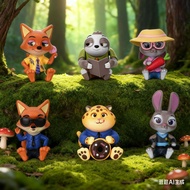 Crazy Zoo Judy Rabbit Nick Fox Series Figure Model Cute Rabbit Fox Figure Merchandise Decoration GNN