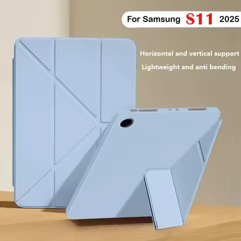 Y-Fold Leather Funda for New Samsung Galaxy Tab S11 S10 Lite FE 10.9 A11 8.7" Plus 11 2025 A9 Plus A