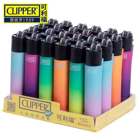 CLIPPER Grinding Wheel Original Butane Lighter Interesting Personality Pattern Refillable Gas Lighte