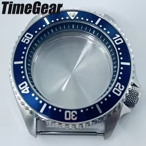 42mm Blue Ring Turtle Abalone Captain NH35 Case S Crown For NH34 NH35 NH36 NH38 NH70 NH72 Movement F