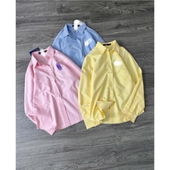 Women's horse-embroidered oxford shirt