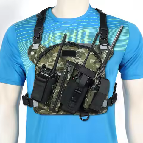 BAOFENG&ABBREE Radio Pocket Bag Chest Harness Carry Case Holster for Baofeng UV-5R UV-9R UV-10R UV-S