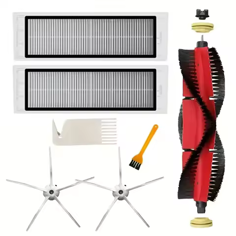 1 Main Brush+2 Side Brush+2 Filter+2 Tool Kit For Roborock S5, S6, Max S6, MaxV S6, Pure S6, S5, S50