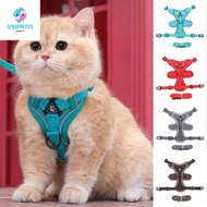 MLINX Cat Harness Leash, Breathable Reflective Trim Cat Harness Leash Set, Safety Universal Vest Sty