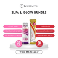Kinohimitsu Slim & Glow Bundle (Collagen Diamond 30's + Kiloscut 30's)