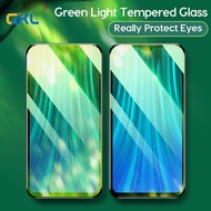 GKL Green Light Tempered Glass for Samsung A11 M11 M30 A80 A90 Protect Eyes Full Cover Screen Protec