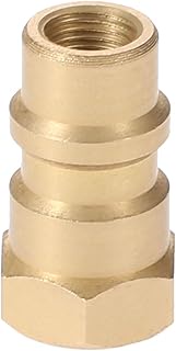 R12 R22 R502 Screw to R134A Fast Quick Conversion Adapter Switch, Adapter Valve 1/4" to 8v1 Thread, 