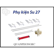 Accessory set for Su 27 / F22 / Su 35 / F35 flat-wing aircraft