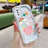 YIWESAN Casing Hp Infinix Hot 9 Play Hot 10 Play Hot 11 Play Hot 12 Play NFC Hot 9 Pro Case pelindung minimalis HP motif pelangi Casing indah Silikon Softcase Desain anti jatuh yang baru Kesing