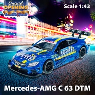 Diecast Car CK53688E Mercedes-AMG C 63 DTM 1:43 Scale Opening Door Pull Back Function Kereta Model