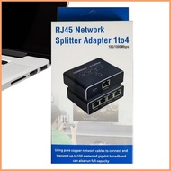 Network Splitter 1-To-4 Cable Extender Simultaneous Access Internet Connection Splitter Coupler for 