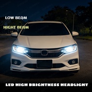 2PCS FOR Honda City Gen 6 GM6 6500k White T15 T10 H8 9005 H11 HB3 LED Headlight / Fog Light Bulb Rev