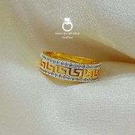 แหวนกำแพงจีน u0693 รุ่นฟรีไซส์ แหวนแฟชั่น หนัก 1 สลึง ทองสวย แหวนทอง ทองชุบ แหวนทองสวย  แหวน