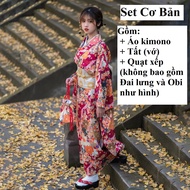 (Có sẵn) Trang Phục Kimono Truyền Thống Nhật Bản Yukata Nữ Nhật Bản