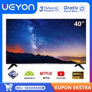 WEYON TV 40 Inch Android 11 Smart TV Digital LED TV HD 40 inch FHD Ready Televisi Murah