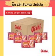 Combo 20 gói Bánh Xốp Oishi Biggie Vị Sữa Dâu - (120gr/ gói)