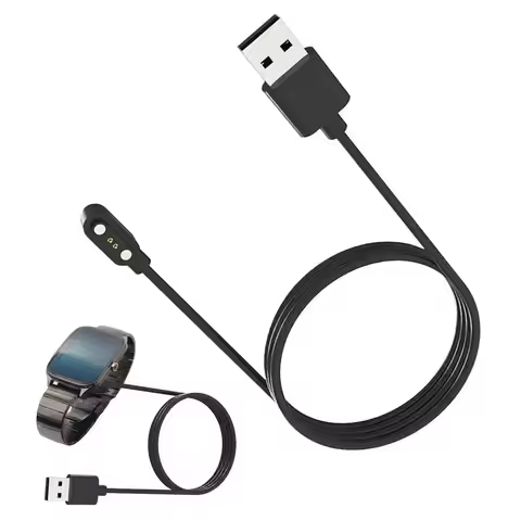 23.6 Inch 2PIN Smart Watch Charger Magnetic Smartwatch Charger Adapter USB Charging Cable For HW12 4