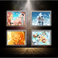 Color-changing 3D led light painting April is your lie - ANIME 3D led light painting decorates desks