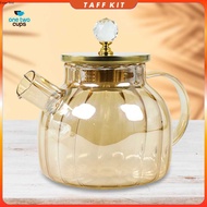 One Two Cups Teapot Pitcher Teapot Heat Resistant Borosilicate Fire 1L - BR-383