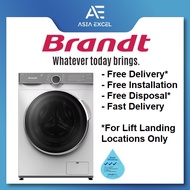 BRANDT WFB406QWA 10KG FRONT LOAD AUTO DOSE WASHING MACHINE