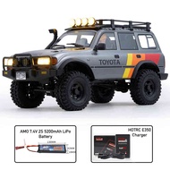 Toyota Land Cruiser LC80 FCX10 FMS รุ่นรถแผงควบคุมระยะไกลด้วยสัญญาณไฟฟ้าบังคับวิทยุ1/10ตีนตะขาบหินขอ