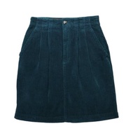 27W/90s Eddie Bauer 祖母綠粗燈芯絨短裙