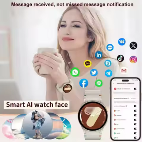 SmartWatch Men Women HD AMOLED Voice Call NFC GPS Tracker Sports Watch Custom Dial for Blackview BV6