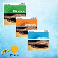 peralatan muzik 【100% ORIGINAL】D'Addario Acoustic Guitar String Set EZ890/EZ900/EZ910