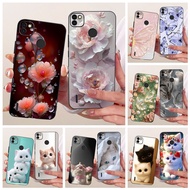 For Tecno Pop 4 BC2c BC1s Case Popular Flower Soft Black Silicone Capa Shockproof Cover For Tecno Po