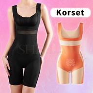 ShriLan Bodysuit Shapewear Corset Korset Double-layer Strong Pressure Tighten Belly