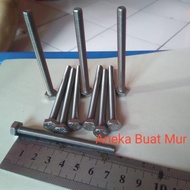 BAUT HEXAGONAL STAINLESS M12 X 70mm atau Baut 17 Panjang 7cm