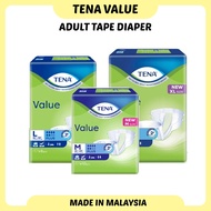 [+1 Piece/Pack Promo] TENA Value Adult Tape Diapers, All sizes