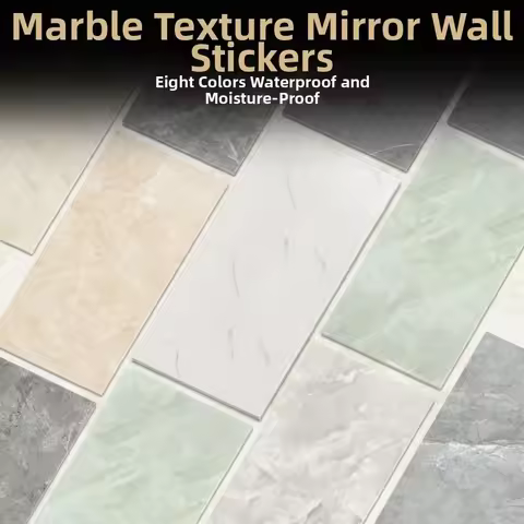 30x60cm Self Adhesive Tile Sticker Imitation Ceramic Tile Waterproof Imitation Marble Wall Sticker M