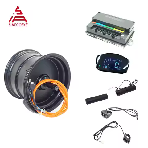 QSMotor 10x7.0inch 212 2000W Hub Motor BLDC Brushless Hub Motor Kit for Electric Car