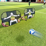 Matlamat Bola Sepak Kanak-kanak Boleh Lipat Jaring Bola Sepak Besar Hitam berbentuk Manusia Bingkai 