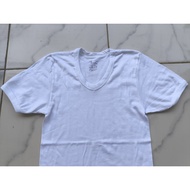 KATUN Men's White Oblong Undershirt 7Swans Rider Factory Reject 100% Cotton