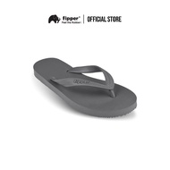 Fipper Selipar Basic M Getah Grey (Dark) - Fipper Slipper Basic M Rubber Grey (Dark) Flip Flops Men 