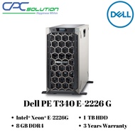 Dell PowerEdge T340 E-2226 G 8 GB DDR4 1 TB HDD 3 Years Warranty