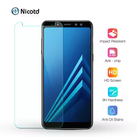 Screen protector glass for samsung A8 2018 A6plus A8plus 2018 tempered glass for Samsung galaxy A3 A
