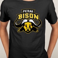 Perak Bison sepak takraw league STL Short Sleeve O-Neck T-Shirt Men Cotton